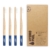 HYDROPHIL nachhaltige Zahnbürste aus Bambus blau extraweich 4er Pack weich - 1