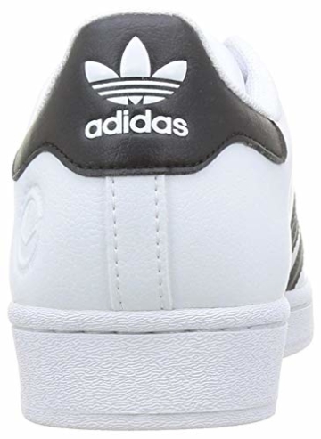 adidas Originals Mens Superstar Vegan Sneaker, Footwear White/Core Black/Green,44 2/3 EU - 2